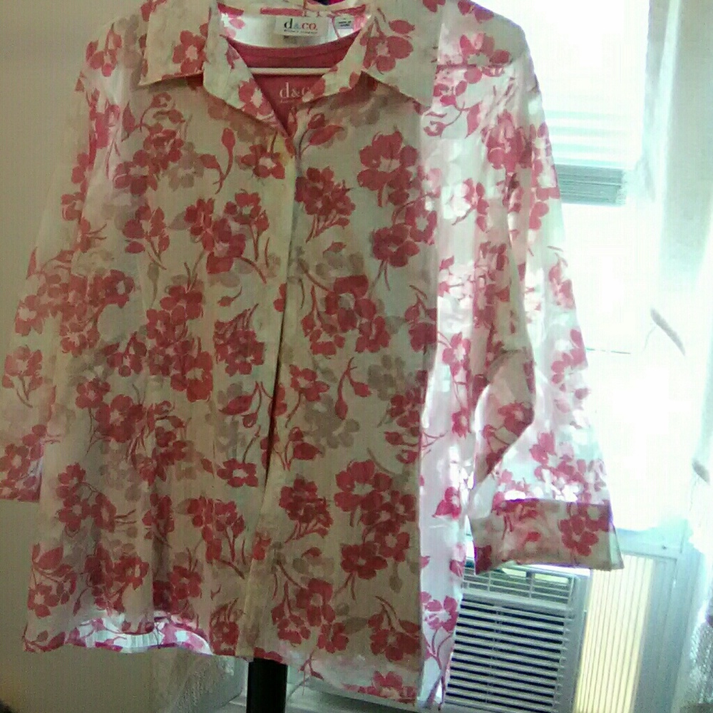 D & company button-down shirt